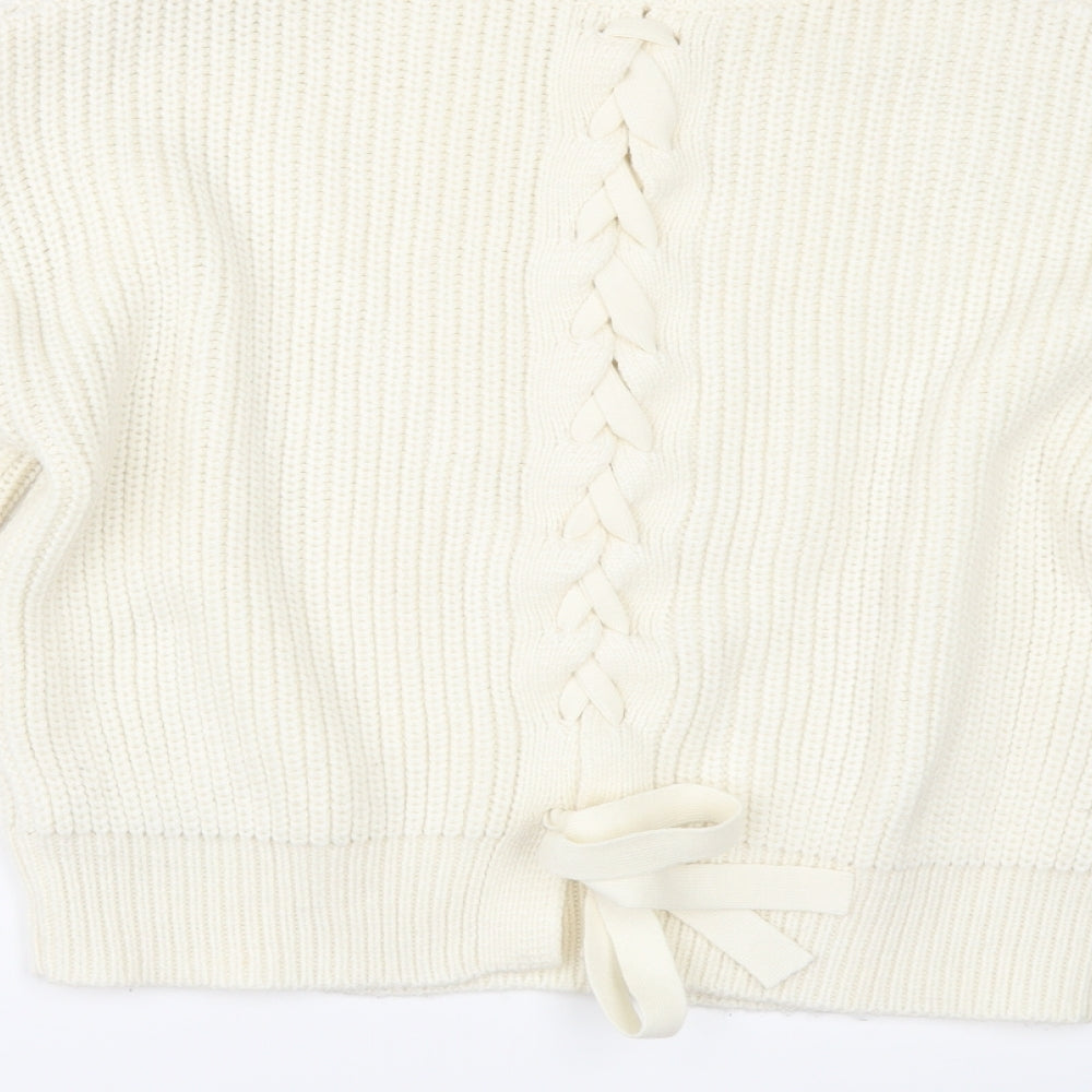 New Look Womens Ivory Pullover Jumper Size S