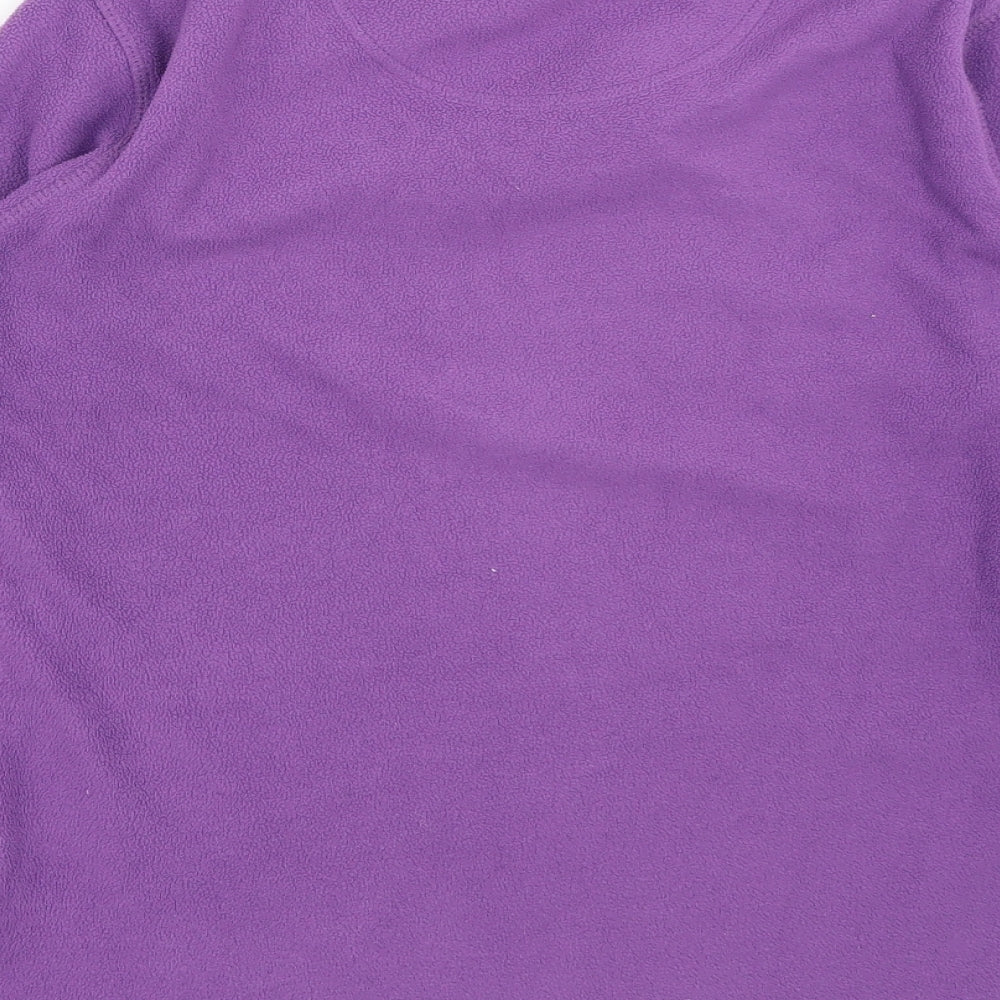 Brand and care label for Millets women’s purple jumper, size XS