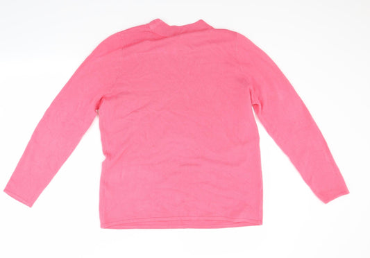 Bonmarché Womens Pink Pullover Jumper Size 14