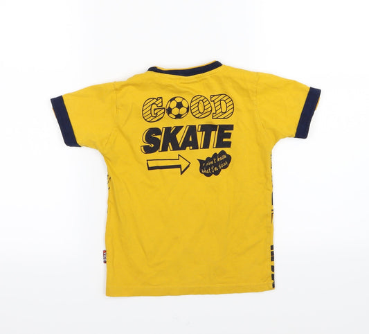 Vico Boys Yellow Jersey Basic T-Shirt Size 2 Years - skate