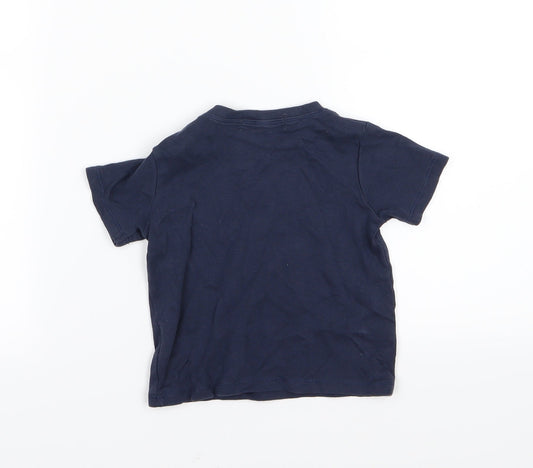 Mimosa Girls Blue Jersey Basic T-Shirt Size 12-18 Months - 1 animals