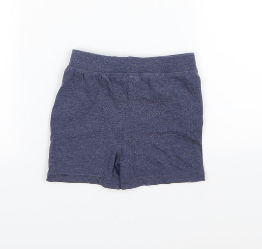 F&F Boys Blue Jersey Cropped Trousers Size 12-18 Months