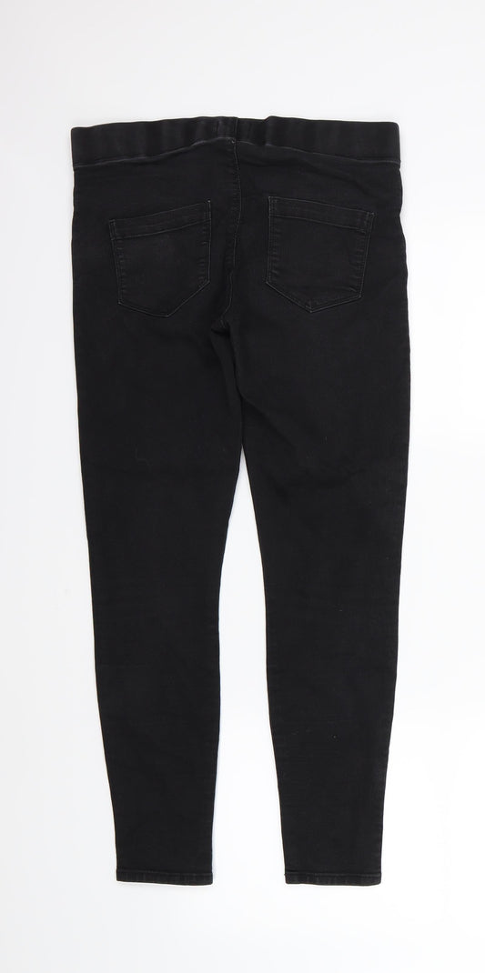 Papaya Womens Black Denim Jegging Jeans Size 8 L28 in