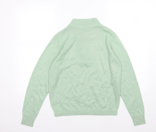 Damart Womens Green Knit Pullover Jumper Size 10