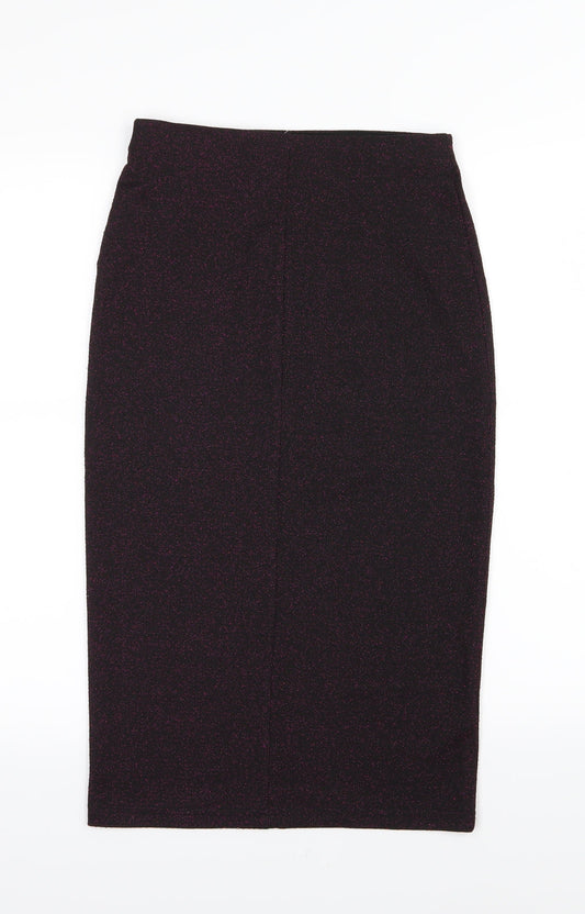 Dorothy Perkins Womens Purple Straight & Pencil Skirt Size 6