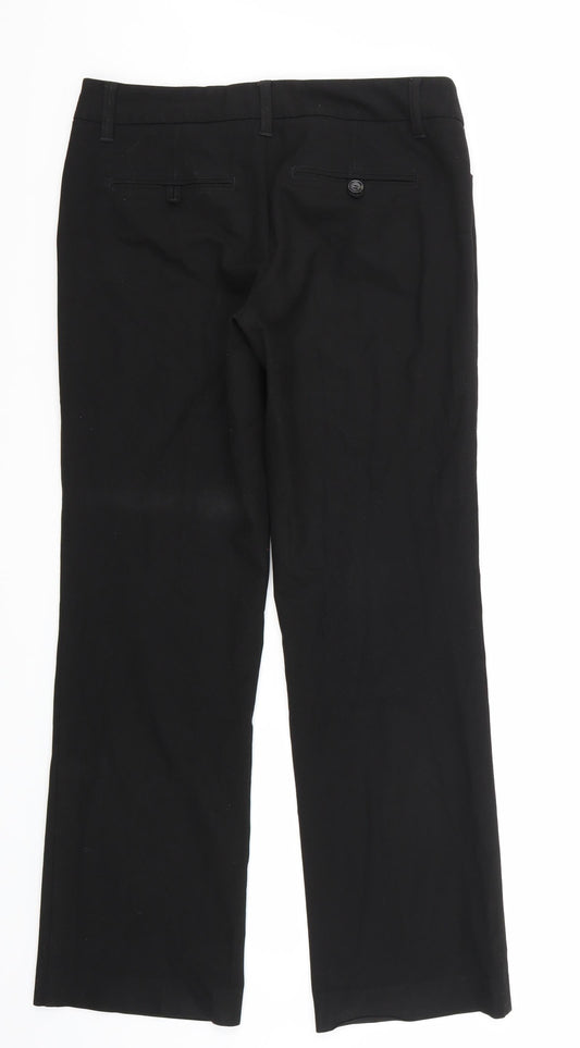 Espirit Womens Black Rayon Trousers Size 10 L30 in