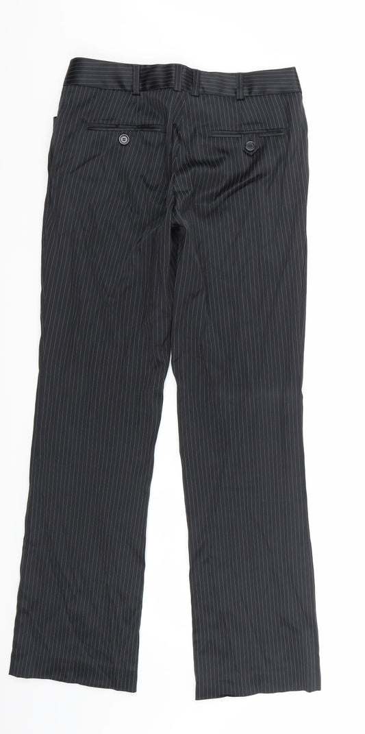 MNG Womens Black Trousers Size 8 L31 in