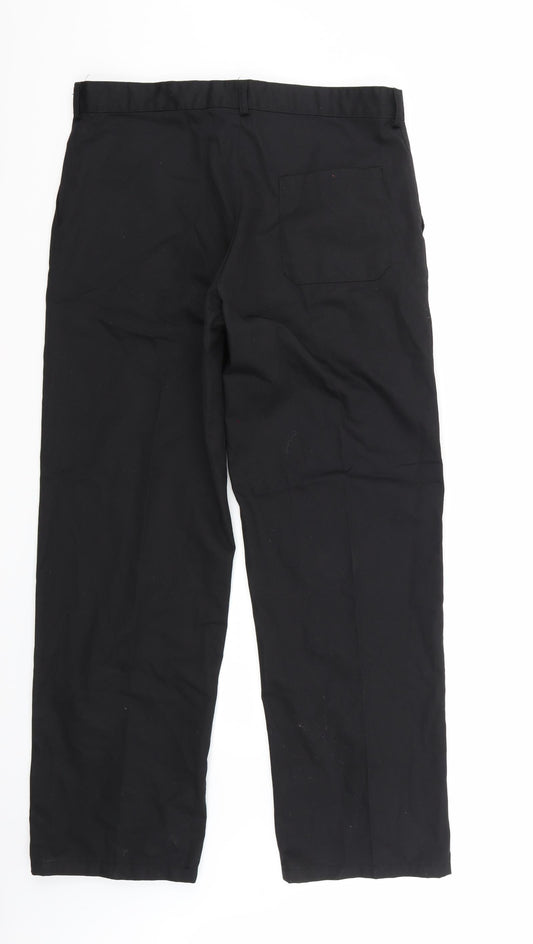 Wearwells Womens Black Trousers Size 16 L31 in