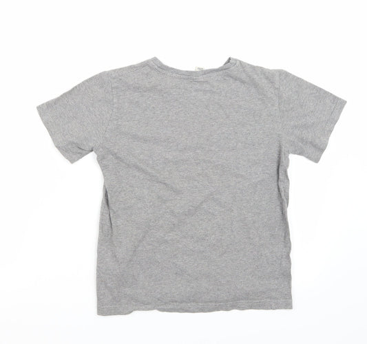 Earth Positive Girls Grey Basic T-Shirt Size 9-10 Years
