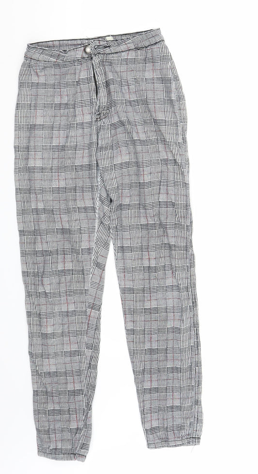 Preworn Womens Grey Trousers Size 8 L28 in