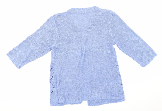 Donatella Maurizio Womens Purple Knit Cardigan Jumper Size M