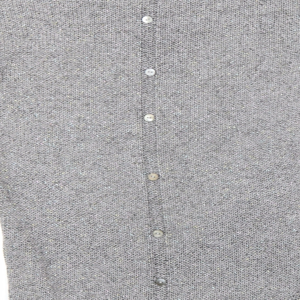 Brand and care label for Next women’s grey knit jumper, size UK 6