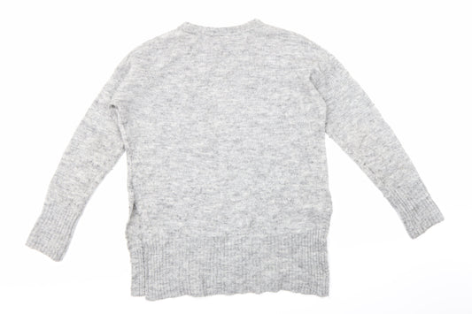 H&M Womens Grey Knit Pullover Jumper Size S