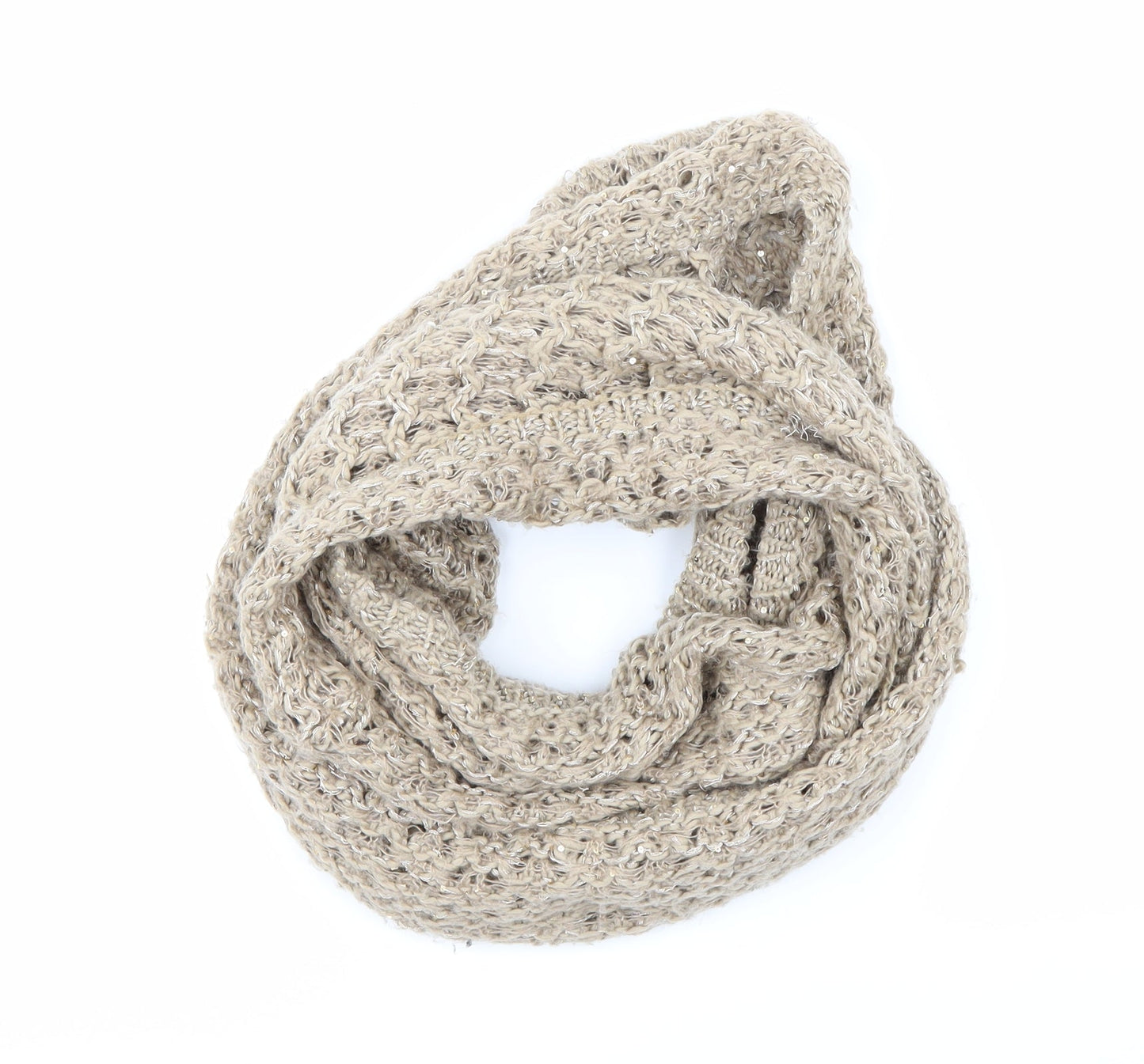 Rocha John Rocha Womens Brown Knit Scarf