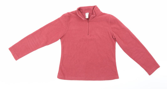 Preworn Womens Pink Fleece Pullover Sweatshirt Size S