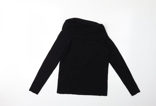 H&M Womens Black Knit Pullover Jumper Size M