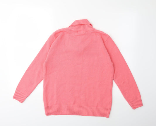 CHIC Womens Pink Knit Pullover Jumper Size L