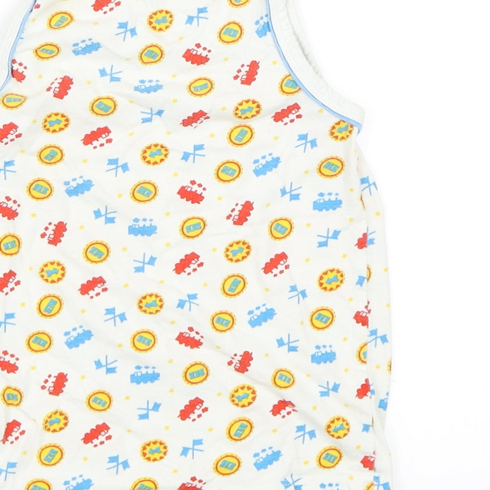Mothercare Boys White Basic Tank Size 4-5 Years