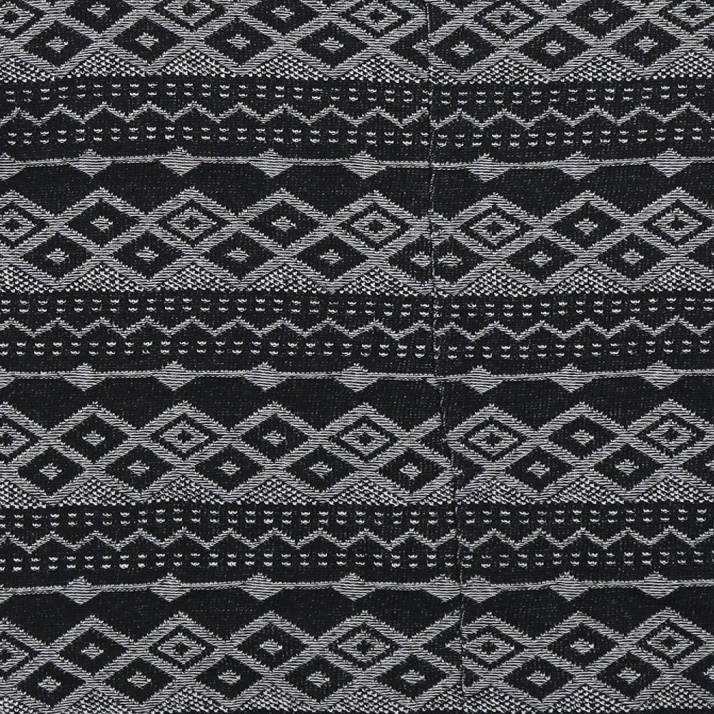 NEXT Womens Black Geometric Cardigan Jumper Size 10
