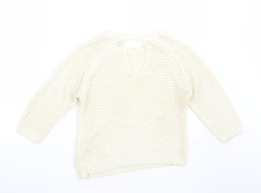 New Look Womens Beige Pullover Jumper Size S