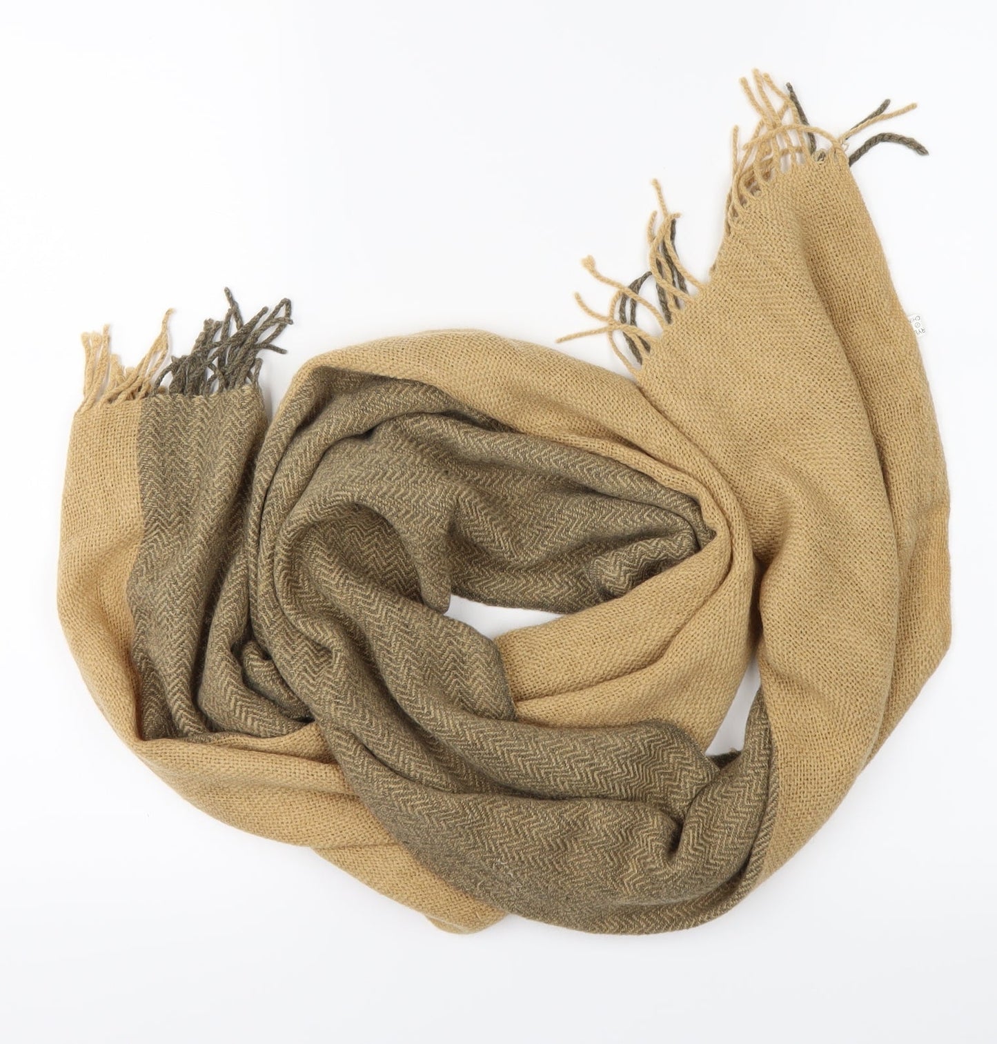 Preworn Unisex Brown Knit Scarf