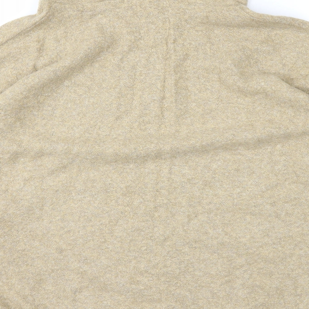 Brand and care label for Vacknox women’s yellow knit jumper, size S
