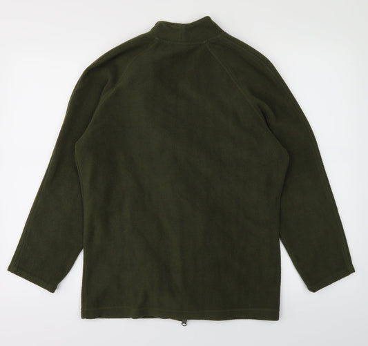 Essentials Womens Green Full Zip Jumper Size 10