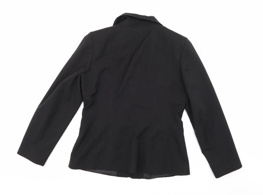 BHS Womens Black Rayon Jacket Suit Jacket Size 12