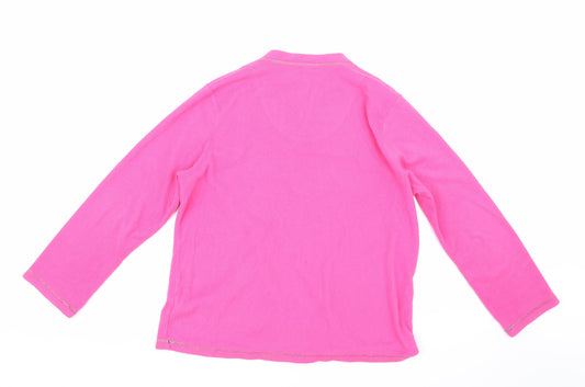 love to lounge Girls Pink Solid Top Pyjama Top Size 10-11 Years