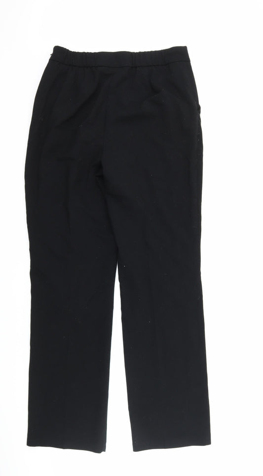 Marks and Spencer Womens Black Trousers Size 8 L29 in