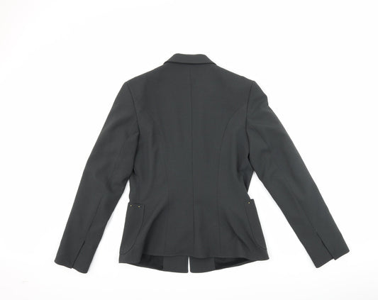 blues collection Womens Grey Jacket Suit Jacket Size 10