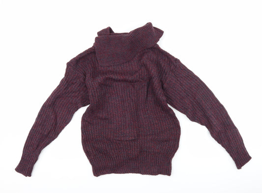 Preworn Womens Purple Pullover Jumper Size 10