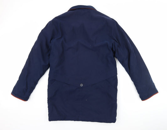 style file Womens Blue Overcoat Coat Size 10
