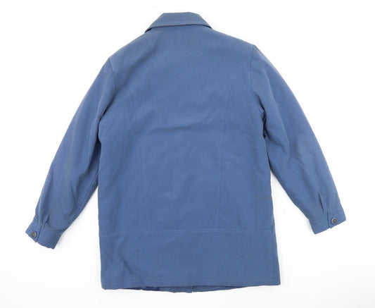 JBC Collection Womens Blue Overcoat Coat Size 10