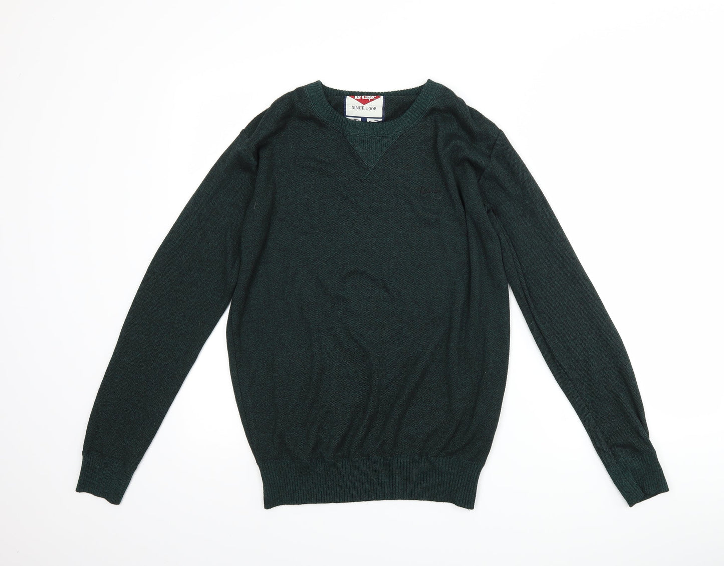 Lee Cooper Mens Green Pullover Jumper Size M