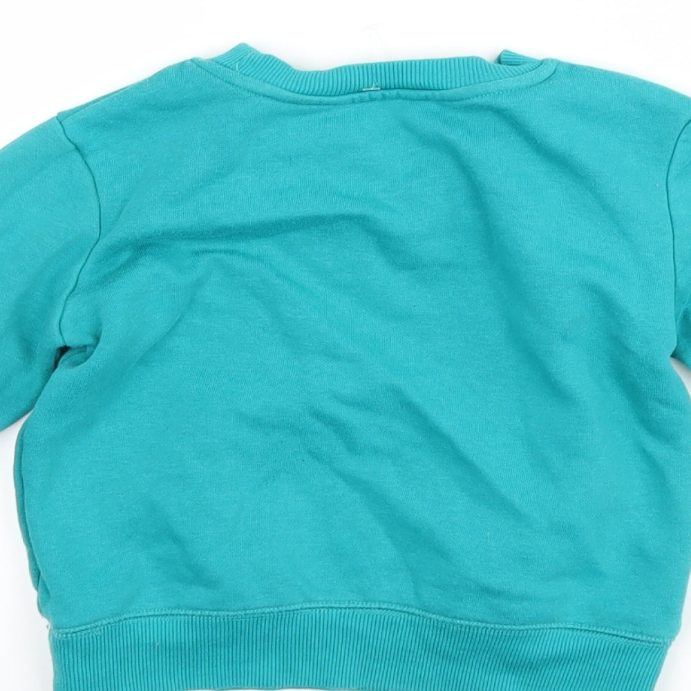George Boys Blue Pullover Sweatshirt Size 3-4 Years - slogan