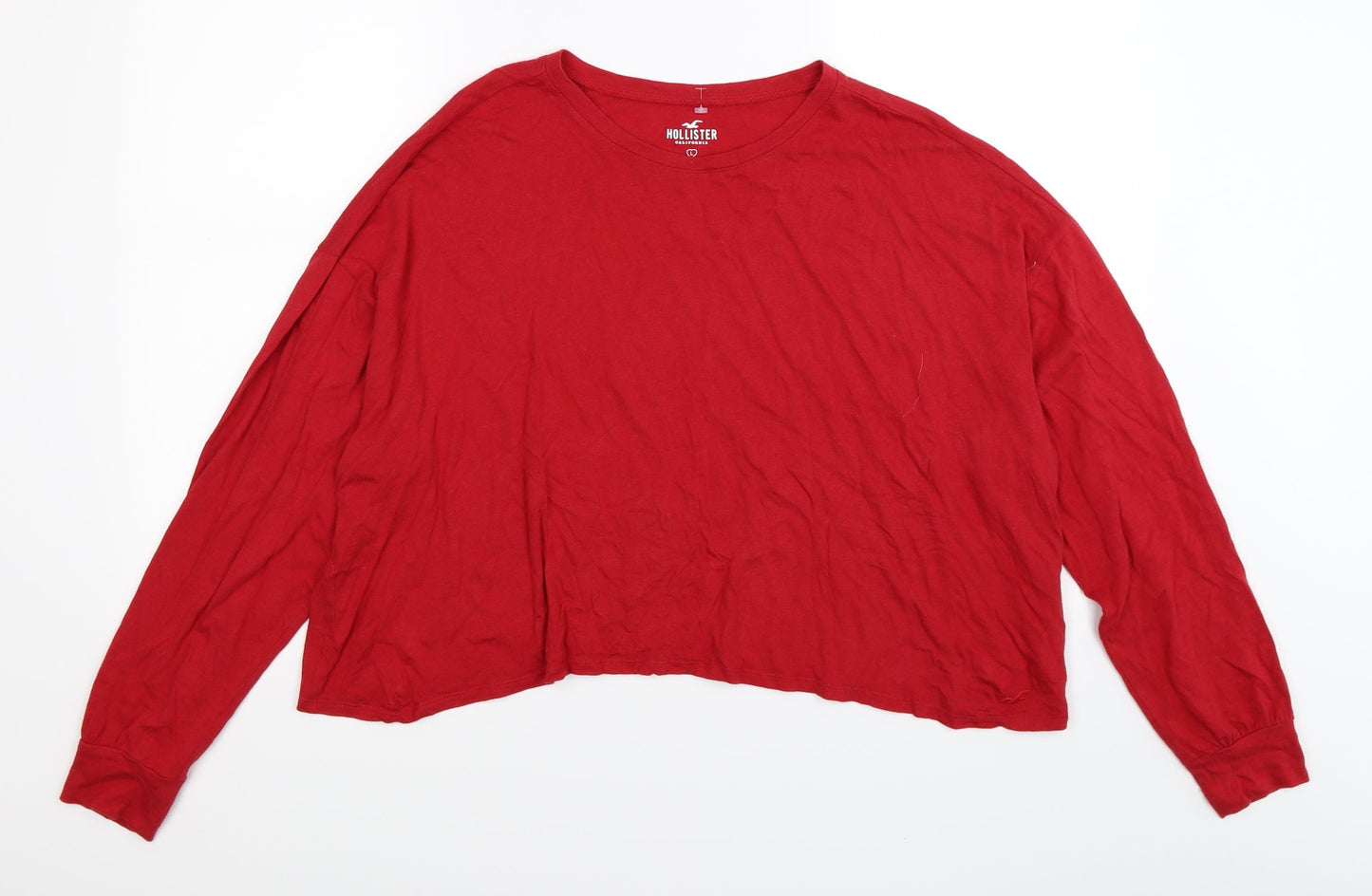 Hollister Womens Red   Pullover Jumper Size L