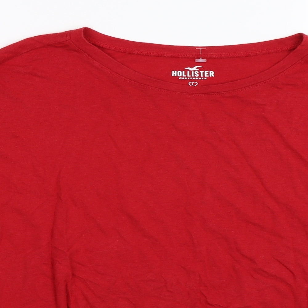 Hollister Womens Red   Pullover Jumper Size L