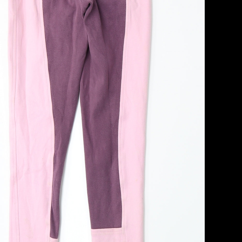Brand and care label for Requisite women’s pink capri trousers, size UK 6, 27-inch leg
