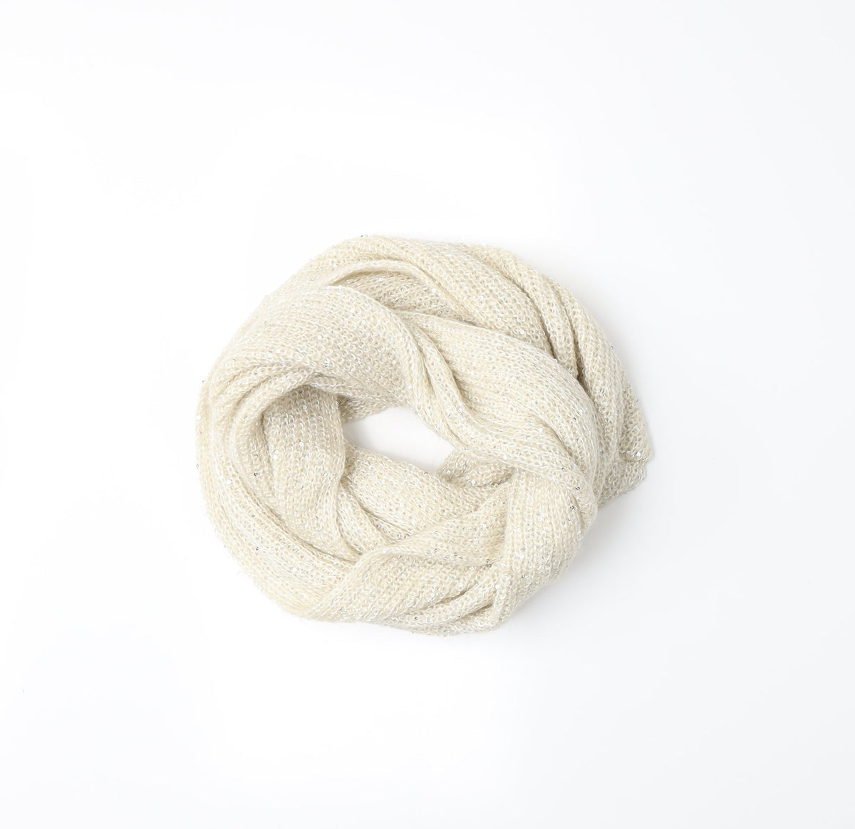 Front view of H&M women’s beige scarf