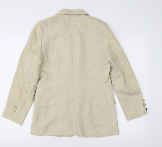 Anne Brooks Womens Beige Jacket Size 10