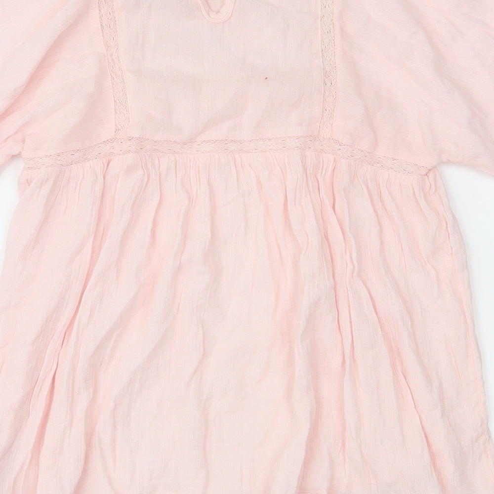 Gap Girls Pink Basic Blouse Size 10 Years