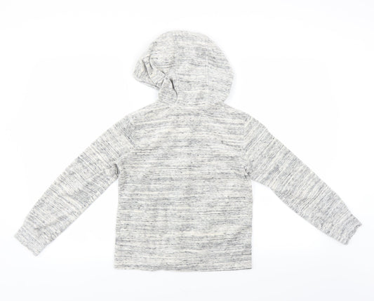 Matalan Girls Grey Full Zip Hoodie Size 11 Years