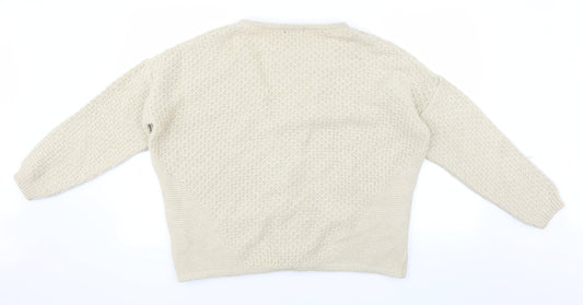 Topshop Womens Beige Cardigan Jumper Size 12