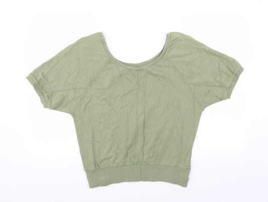 Preworn Womens Green Pullover Sweatshirt Size 10