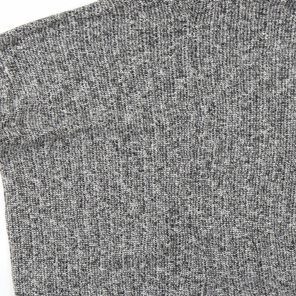 Brand and care label for Topshop women’s grey jumper, size UK 10