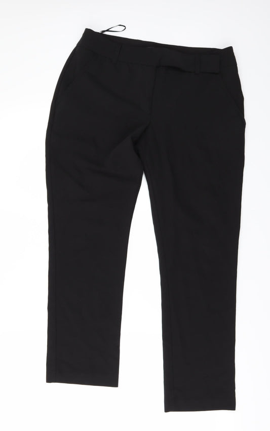 Love Label Womens Black Trousers Size 10 L26 in