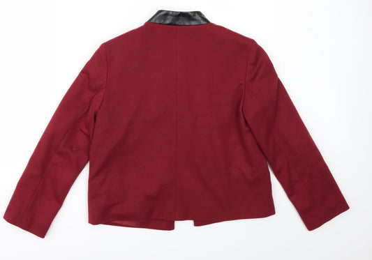 ASOS Womens Red Jacket Size 10 - Edge to Edge