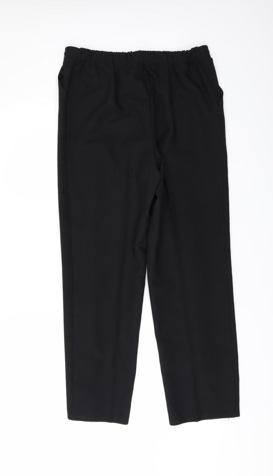 Preworn Womens Black Trousers Size 32 in L27 in
