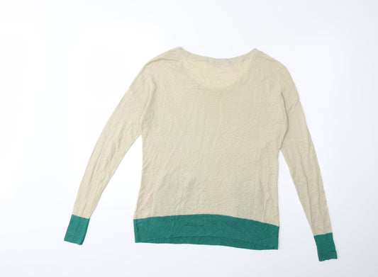 Trenery Womens Beige Knit Pullover Jumper Size XS